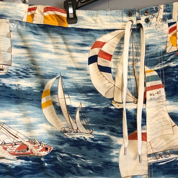 Polo by Ralph Lauren Men Sz 4LT Swim Trunks - Picture 5 of 12